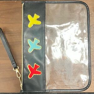 Clear Pouch with Airplanes